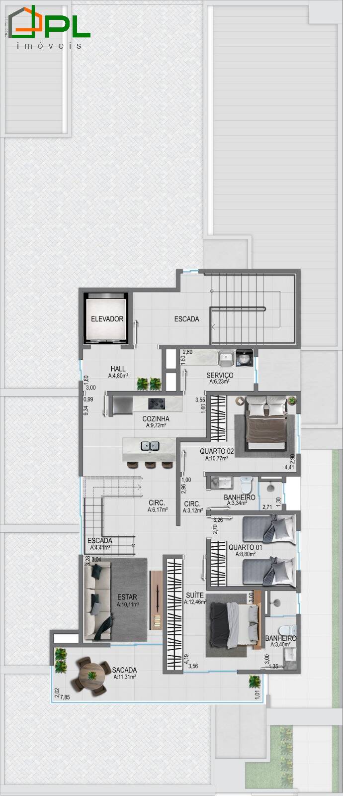Apartamento, 3 quartos, 134 m² - Foto 19